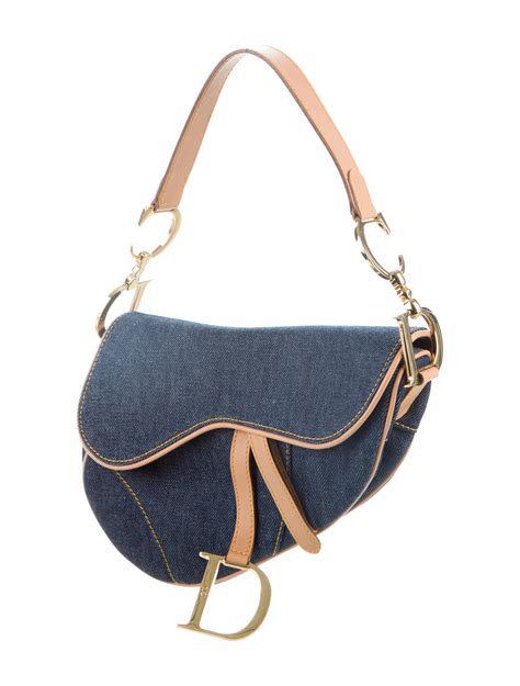 dior saddle bag denim blue|christian dior saddle bag price.